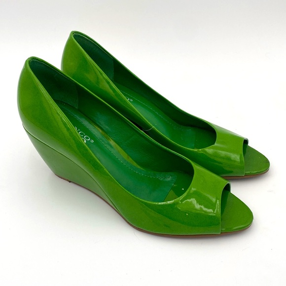 KELLY GREEN WEDGES by Franco Sarto - Picture 3 of 11